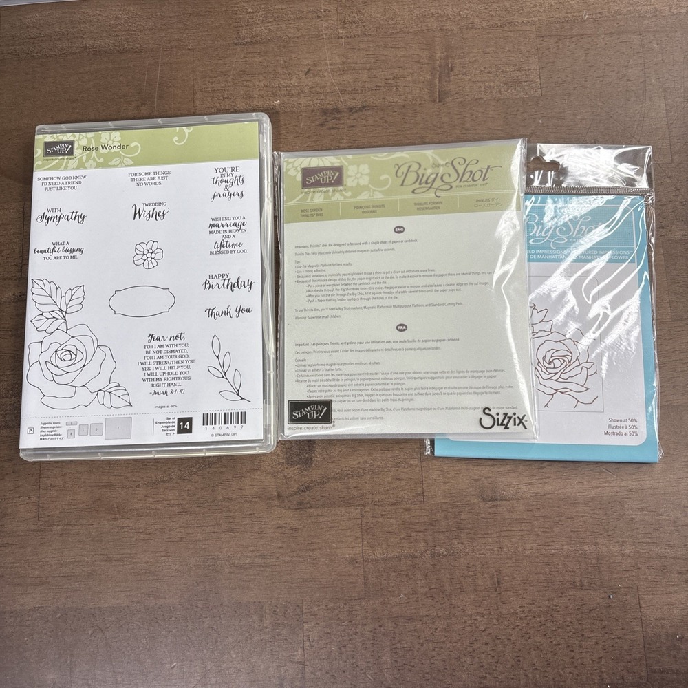 Stampin' Up! Rose Wonder with Dies & Embossing Folder